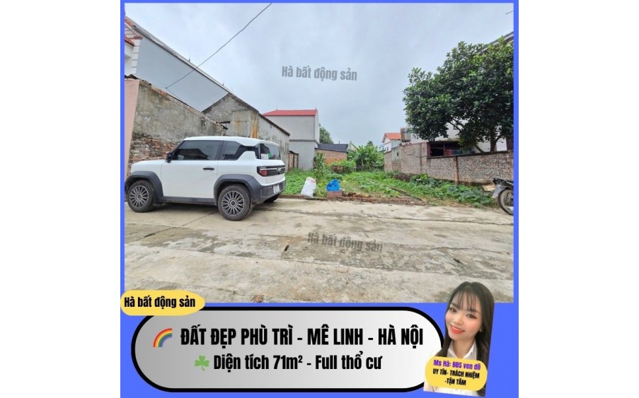 chỉ hơn 2 tỷ – sở hữu ngay lô đất đẹp phù trì – mê linh – hà nội ngay vành đai 4